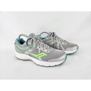 SAUCONY Cohesion 11‎ Running Shoes Sneakers White Teal S10420-11 -Women’s Sz 9.5